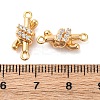 Brass Rhinestone Pendants KK-E793-21G-3