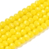 Opaque Solid Color Imitation Jade Glass Beads Strands EGLA-A044-P3mm-D04-1