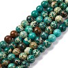 Dyed Natural Regalite/Imperial Jasper/Sea Sediment Jasper Beads Strands G-B124-C02-13-1