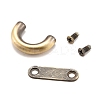 Zinc Alloy D Clasps PALLOY-A068-02AB-4