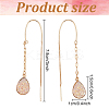 6 Pairs 6 Colors Resin Teardrop Dangle Earrings EJEW-AN0001-21-2