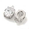 304 Stainless Steel Pendants Cubic Zirconia Pendants STAS-L278-009P-A01-2