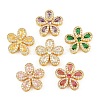Brass Micro Pave Cubic Zirconia Pendants CU-CBA3D67-06G-1