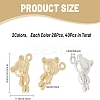 40Pcs 2 Colors Rack Plating Alloy Charms PALLOY-CA0002-39-2