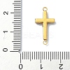 Ion Plating(IP) 304 Stainless Steel Crystal Rhinestone Connector Charms STAS-Z065-02G-04-3