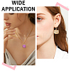 10Pcs 5 Colors Electroplated Natural Quartz Copper Wire Wrapped Pendants PALLOY-CA00020-7