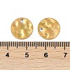 Ion Plating(IP) 304 Stainless Steel Textured Disc Charms STAS-Q336-11C-G-3