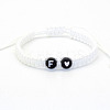 Resin Beads Braided Bead Bracelets FS-WG7326D-06-1
