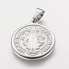 Non-Tarnish 304 Stainless Steel Pendants LS-STAS-E117-04P-1