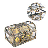 Rectangle Plastic Transparent Antique Pirate Treasure Boxes PW-WG47828-01-3
