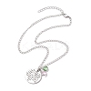 Teacher's Day Brass Cable Chains Necklaces NJEW-JN04692-1