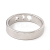 Non-Tarnish 201 Stainless Steel Moon and Star Finger Ring for Women LS-RJEW-A006-02P-2