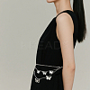 2Pcs 2 Colors  Aluminum Butterfly Tassel 3 Layered Waist Body Chains for Women Girls AJEW-HS0001-17-6