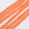 Natural & Dyed Malaysia Jade Bead Strands G-A146-8mm-A05-3