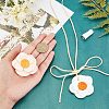 2Pcs 2 Colors Gesso Car Air Vent Decorations AJEW-FH0002-51-3