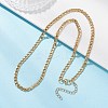 3.5MM 304 Stainless Steel Curb Chain Necklaces for Women NJEW-JN05584-2