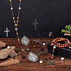 DIY Rosary Necklace Making Kit DIY-PH0009-63-5
