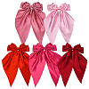 5Pcs 5 Colors Bowknot Polyester Hair Barrettes PHAR-SP0001-18A-1