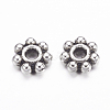 Tibetan Style Alloy Daisy Spacer Beads LF0991Y-AS-RS-2