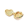 Brass Micro Pave Cubic Zirconia Locket Pendants LS-KK-F905-05G-02-2