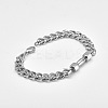 304 Stainless Steel Cuban Link Chain Bracelets for Men FS-WGF5D74-03-1