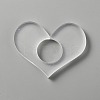 Transparent Acrylic Thumb Bookmark OFST-WH0002-14D-1