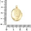 Brass Locket Pendants KK-H206-01G-02-3