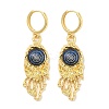 Rack Plating Brass Dangle Earrings for Women EJEW-M260-24G-01-1