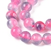 Dyed Natural White Jade Beads Strands G-T138-6mm-210-16-3