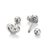 Tarnish Resistant 201 Stainless Steel Barbell Cartilage Earrings EJEW-R147-34-3