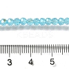 Electroplate Transparent Glass Beads Strands EGLA-A035-T3mm-L08-4