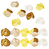 20Pcs 5 Style Silk Artificial Rose Flower Pendant PALLOY-TA00175-1