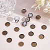 50Pcs Tibetan Style Brass Plain Edge Bezel Cups KK-HY0001-22-5