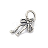 925 Sterling Silver Bowknot Charms with Jump Rings LS-STER-M021-01AS-02-2