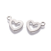 Non-Tarnish 304 Stainless Steel Open Heart Charms LS-X-STAS-L234-087P-2