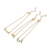 3Pcs Alloy Rhinestones Anklets LS-AJEW-S083-01G-09-2