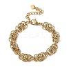 304 Stainless Steel Chain Bracelets for Women SA-CBA4051-09G-2