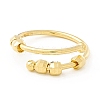 Brass Rotating Beaded Open Cuff Ring LS-RJEW-H102-02G-1