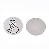 Non-Tarnish 201 Stainless Steel Pendants STAS-T064-38P-29-1