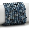 Gradient Color Natural Devil Blue Aquamarine Beads Strands G-NH0072-C01-01-2