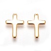Brass Tiny Cross Charms X-KK-Q735-301G-2