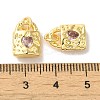 Brass Micro Pave Cubic Zirconia Pendants KK-H461-06G-01-3