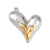304 Stainless Steel Pendants STAS-C154-05B-GP-1