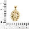 Brass Micro Pave Cubic Zirconia Pendants KK-P323-11C-G01-3