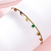 304 Stainless Steel Charm Bracelets BJEW-A047-02G-1