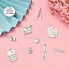100Pcs 10 Styles Tibetan Style Alloy Pendants TIBEP-CJ0002-97-5