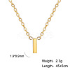 201 Stainless Steel Initial Pendant Necklaces FS-WG78A3B-09-1