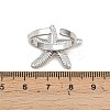 Adjustable 201 Stainless Steel Cuff Open Rings for Women LS-RJEW-B156-02GP-01-3