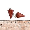 Cone/Spike/Pendulum Synthetic Red Jasper Pendants G-R278-72-3