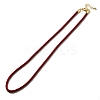 Nylon Milan Cord Necklace Making MAK-M028-01G-30-1